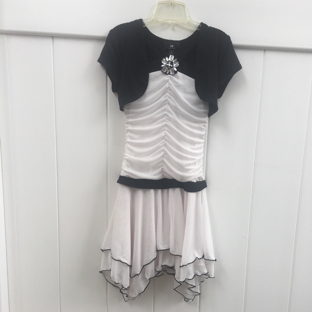 Black and white dress for girls